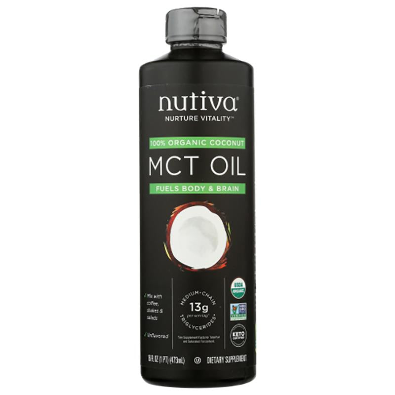 Nutiva MCT Oil, 16oz Vegan Essentials