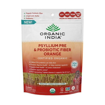 Organic India - Psyllium Pre & Probiotic Fiber Orange, 10oz