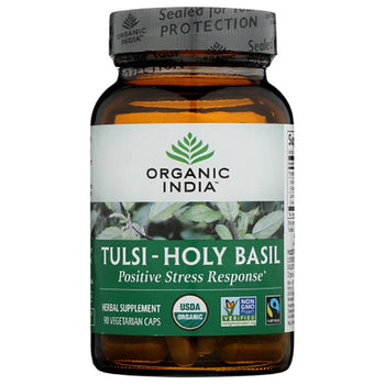 Organic India - Tulsi Holy Basil Healthy Stress Response Caplets, 90 count, 4oz