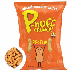 P-nuff Crunch - Baked Peanut Puffs, 4oz | Multiple Flavors