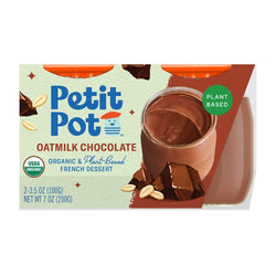 Petit Pot - Oatmilk Chocolate Organic Plant-based Dessert 2 Pack, 7 oz
