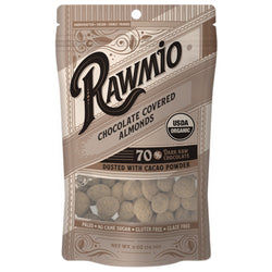 Rawmio - Chocolate Covered Almonds  Nuts, 2oz