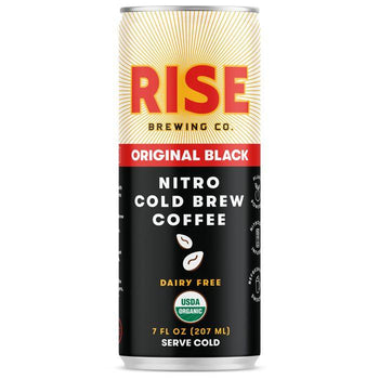 Rise Nitro Cold Brew Coffee - Original Black, 7oz