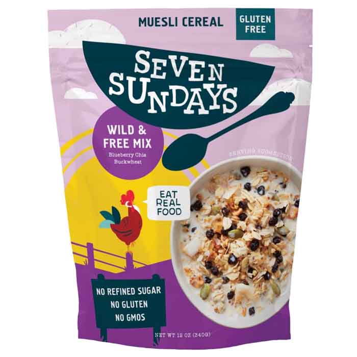 SEVEN SUNDAYS - Blueberry Chai Buckwheat Muesli, 12oz