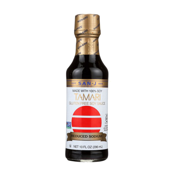 San-J - Gluten-Free Soy Sauce Reduced Sodium, 10 fl oz