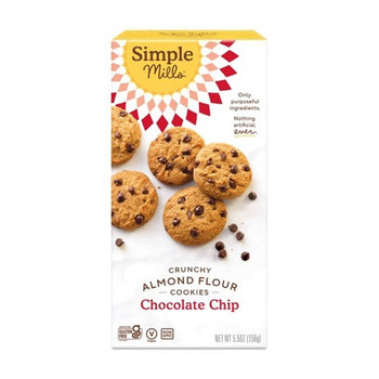 Simple Mills - Crunchy Cookies Crunchy Chocolate Chip, 5.5oz
 | Pack of 6