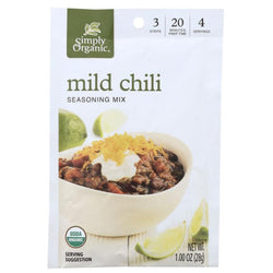 Simply Organic - Mild Chili Seasoning Mix, 1oz