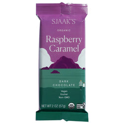 Sjaak's - Organic Rasberry Caramel Dark Chocolate, 2oz