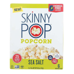 Skinny Pop - Sea Salt Microwave Popcorn, 6 Bags