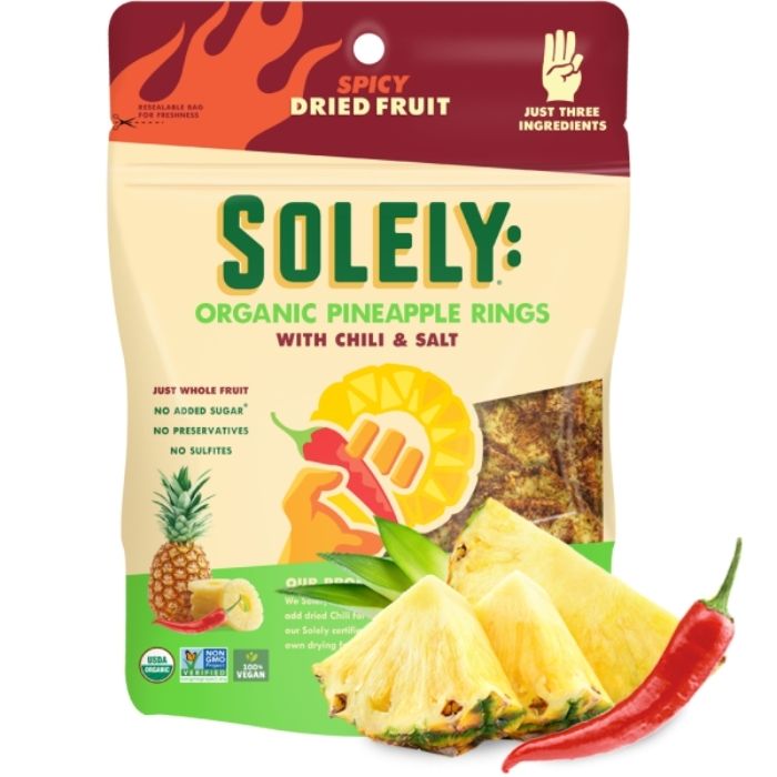 Solely - Organic Pineapple Rings With Chili & Salt, 2.8oz