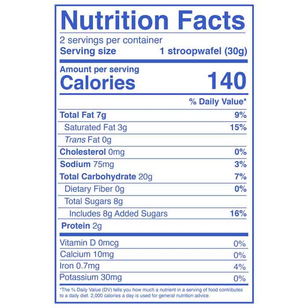 Stroop Club - Chocolate Caramel Stroopwafel, 2-pack - back