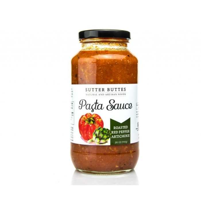 Sutter Buttes - Roasted Red Pepper Artichoke Pasta Sauce, 26oz