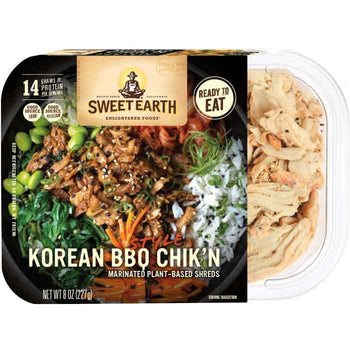 Sweet Earth - Korean BBQ Shredded Chik'n, 8oz