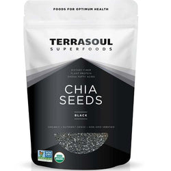 Terrasoul Superfoods - Organic Black Chia Seeds, 8oz