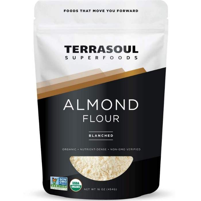 Terrasoul Superfoods - Organic Blanched Almond Flour, 16oz