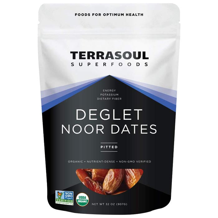 Terrasoul Superfoods - Organic Deglet Dates, Pitted, 32oz