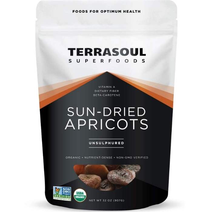 Terrasoul Superfoods - Organic Sun-Dried Apricots, 32oz