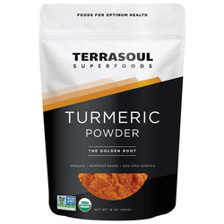 Terrasoul Superfoods - Organic Turmeric Powder, 16oz