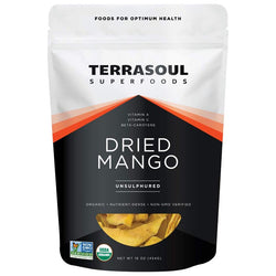 Terrasoul Superfoods - Organic Unsulphered Dried Mango, 16oz