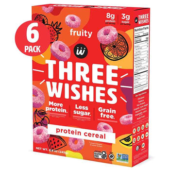 Three Wishes - Grain-Free Cereal, 8.6oz | Multiple Flavors