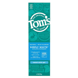 Tom's of Maine - Simply White Natural Toothpaste, Clean Mint, 4oz