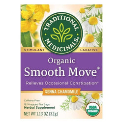 Traditional Medicinals - Organic Smooth Move® Tea, 16 Bags | Multiple Flavors