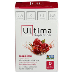 Ultima Replenisher - Electrolyte Hydration Raspberry, 20 StickPacks, 2.3oz