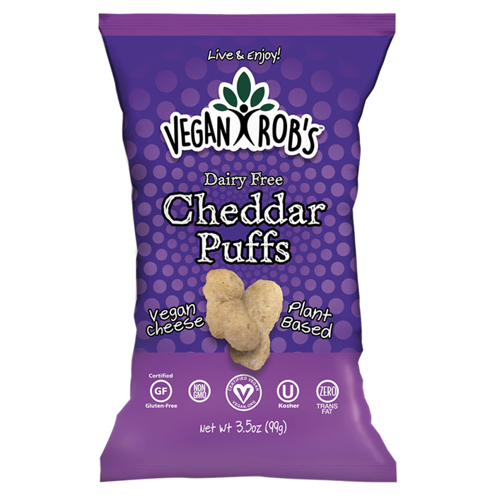 Vegan Rob's - Dairy Free Cheddar Puffs, 3.5oz