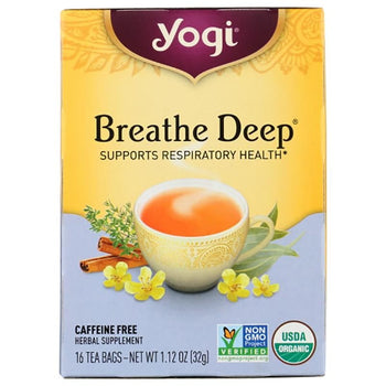 Yogi Tea - Breathe Deep Tea, 16 Bags, 1.1oz – Vegan Essentials