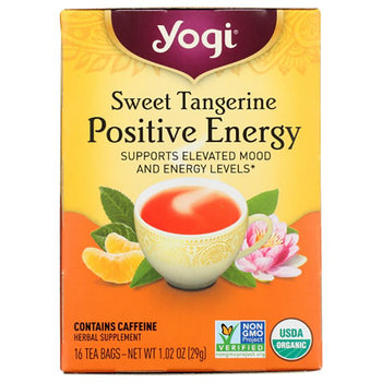 Yogi Tea - Sweet Tangerine Positive Energy, 16 Bags, 1.1oz