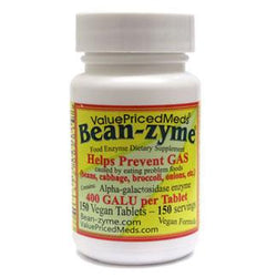 Bean-Zyme Anti-Gas Food Enzyme Supplement