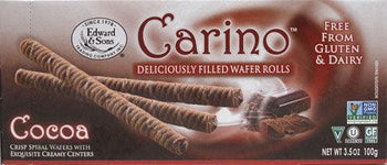 Carino Cocoa Cream Filled Wafer Rolls