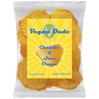 Vegan Dude Foods - Cheddar & Sour Cream Potato Chips
