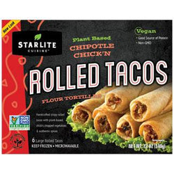 Chipotle Chick'n Style Rolled Tacos by Starlite Cuisine