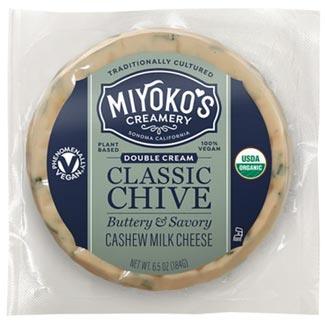 Classic Chive Double Cream Cheese Wheels by Miyoko's Creamery