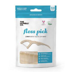 Corn Starch Compostable Floss Picks by The Humble Co.