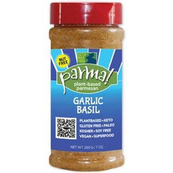 Garlic Basil Parma Raw Parmesan Cheese Alternative - 3.5 oz. bottle