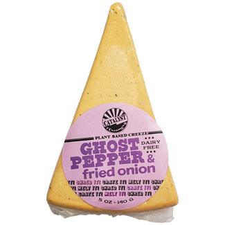 Ghost Pepper & Fried Onion Hemp Milk Cheese Wedge by Catalyst Creamery