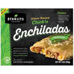 Green Sauce Chick'n Enchiladas Verdes by Starlite Cuisine