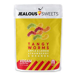 Jealous Sweets Tangy Worms Candies - Small  40g bag