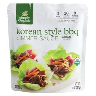 Korean Style BBQ Simmer Sauce by Simply Organic