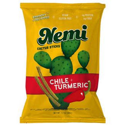 Nemi Crunchy Cactus Stick Snacks - Chili + Turmeric
