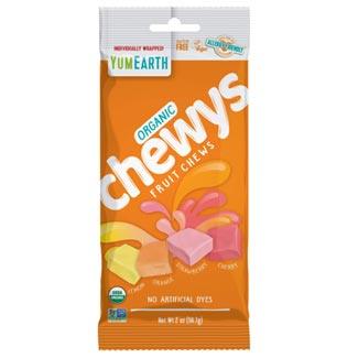 Organic Chewys Fruit Chews by Yum Earth - 2 oz. bag