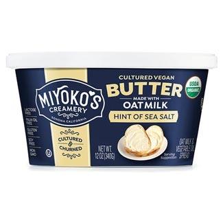 Organic Spreadable Cultured Oat Milk Butter by Miyoko's Creamery - Hint of Sea Salt
