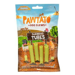 Pawtato Tubes Dog Chew Treats by Benevo - Seaweed