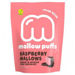 Raspberry Mallow Puffs Chocolate Covered Marshmallows