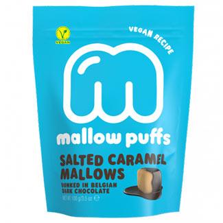 Salted Caramel Mallow Puffs Chocolate Covered Marshmallows