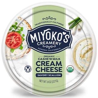Savory Scallion Organic Cream Cheese by Miyoko's Creamery