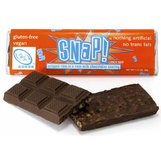 Snap! Crispy Rice Milk Chocolate Bar by Go Max Go Foods - Vegan Essentials Online Store