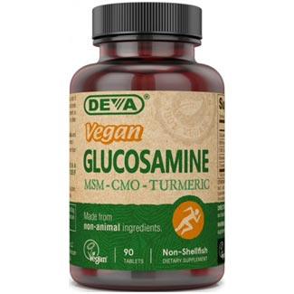 Vegan Glucosamine with MSM, CMO & Turmeric by DEVA